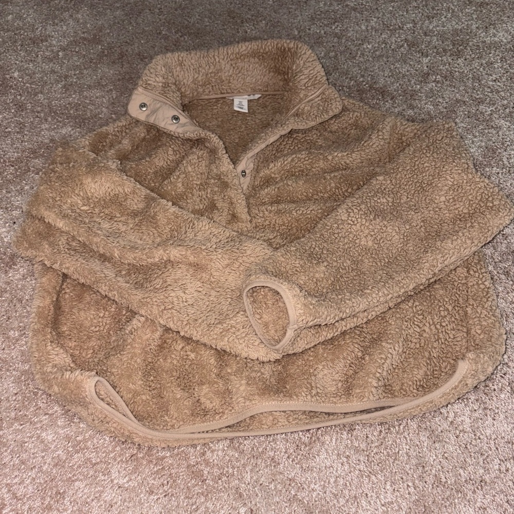 H&M Warm Beige Sherpa Jacket